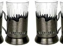 Coupon 𧨠Neman 7 Oz Crystal Granyoniy Tea Glass With Podstakannik, Hot/Cold Beverage Glass With Metal Holder (2), 4 PCs β 8 Coupon 𧨠Neman 7 Oz Crystal Granyoniy Tea Glass With Podstakannik, Hot/Cold Beverage Glass With Metal Holder (2), 4 PCs β -Goblets & Chalices Sales Store 41Lrwz3W7KL. AC