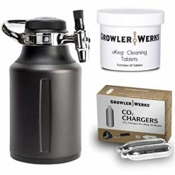 Best reviews of π GrowlerWerks UKeg Go Tungsten - 10 CO2 Chargers - 25 Cleaning Tablet π€©