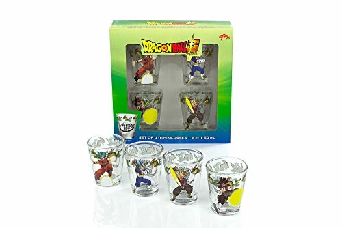 Cheapest βοΈ Dragon Ball Super Official Character Shot Glasses | Features Goku, Trunks, Vegeta, & Goku Black | 2-Ounce Glasses | Set Of 4 π 3 Cheapest βοΈ Dragon Ball Super Official Character Shot Glasses | Features Goku, Trunks, Vegeta, & Goku Black | 2-Ounce Glasses | Set Of 4 π