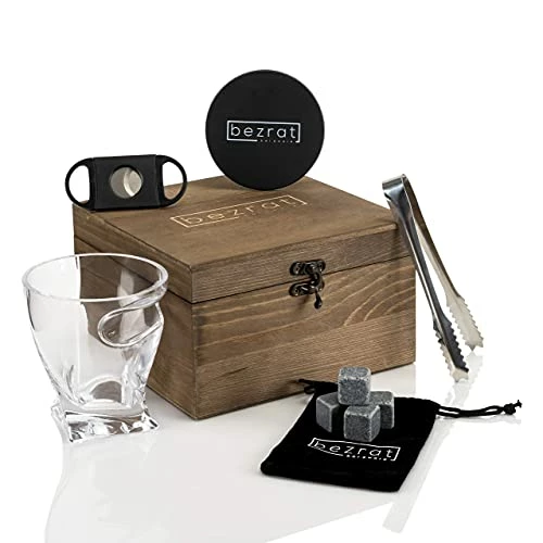 Brand new π Whiskey Cigar Glasses With Side Mounted Cigar Holder, 10 Oz + Whisky Chilling Stones And Accessories In Wooden Box - Scotch Bourbon Set For Dad, Husband, Fathers Day, π₯³ Birthday π 5 Brand new π Whiskey Cigar Glasses With Side Mounted Cigar Holder, 10 Oz + Whisky Chilling Stones And Accessories In Wooden Box - Scotch Bourbon Set For Dad, Husband, Fathers Day, π₯³ Birthday π - Image 3
