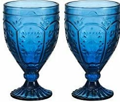 Brand new 👏 Fitz & Floyd Fitz And Floyd Trestle Glassware Ornate Goblets, 4 Count (Pack Of 1), Re 🔥 -Goblets & Chalices Sales Store 41N4ZbvXYcL. AC
