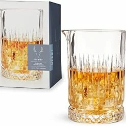 Hot Sale 🥰 Viski Cocktail 23 Oz. Crystal Pitcher Design Bartending Barware Essentials, Pedestal Mixing Glass ✨ -Goblets & Chalices Sales Store 41Nnkd3 6L. AC