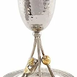 Best deal π Yair Emanuel Kiddush Cup And Saucer | π¨ Hammer Work With Gold Accent Decorations | Unique Wine Goblet Jewish Judaica (Grape Vine CUW-2) β€οΈ 9 Best deal π Yair Emanuel Kiddush Cup And Saucer | π¨ Hammer Work With Gold Accent Decorations | Unique Wine Goblet Jewish Judaica (Grape Vine CUW-2) β€οΈ -Goblets & Chalices Sales Store 41OsVnQCzOS. AC
