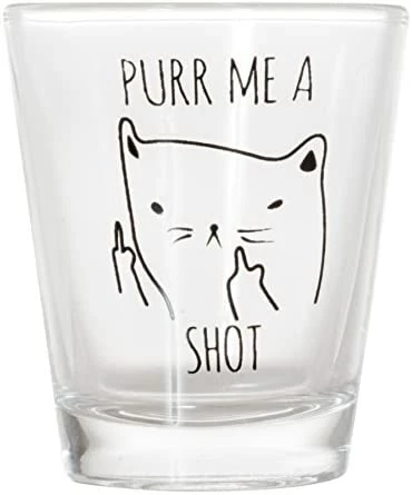 Best Sale π₯ Artisan Owl Purr Me A Shot - Funny Cat Gifts, Cat Shot Glass, Funny Middle Finger Cat Shotglass (1) β 5 Best Sale π₯ Artisan Owl Purr Me A Shot - Funny Cat Gifts, Cat Shot Glass, Funny Middle Finger Cat Shotglass (1) β - Image 3