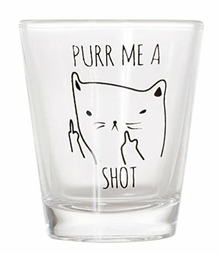 Best Sale π₯ Artisan Owl Purr Me A Shot - Funny Cat Gifts, Cat Shot Glass, Funny Middle Finger Cat Shotglass (1) β 3 Best Sale π₯ Artisan Owl Purr Me A Shot - Funny Cat Gifts, Cat Shot Glass, Funny Middle Finger Cat Shotglass (1) β