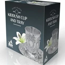 Top 10 😉 Ner Mitzvah Kiddush Cup And Tray - Premium Quality Nickel Plated Wine Cup - For Shabbat And Havdalah - Judaica Shabbos And Holiday Gif ✔️ -Goblets & Chalices Sales Store 41PrhCX9StL