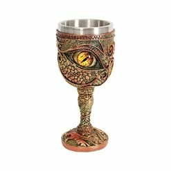 Coupon 🌟 Ottalent Stainless Steel The Eye Of The Dragon Wine Goblet Chalice,Dungeons And Dragons Medieval DragonWine Cups 7oz.Men’s Gift (Yellow Eyes) 🛒 -Goblets & Chalices Sales Store 41Q6Jle8sOL