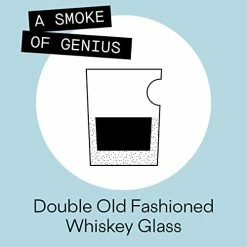 New π Corkcicle Double Old Fashioned Whiskey Glass With Built-In Cigar Holder, Holds 9 Oz 𧨠8 New π Corkcicle Double Old Fashioned Whiskey Glass With Built-In Cigar Holder, Holds 9 Oz 𧨠-Goblets & Chalices Sales Store 41QTaphhKnL
