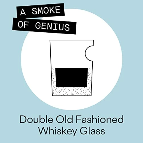 New π Corkcicle Double Old Fashioned Whiskey Glass With Built-In Cigar Holder, Holds 9 Oz 𧨠5 New π Corkcicle Double Old Fashioned Whiskey Glass With Built-In Cigar Holder, Holds 9 Oz 𧨠- Image 3