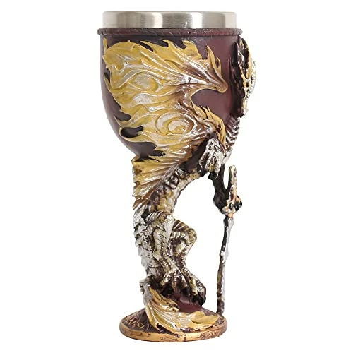 Outlet π― OTARTU Medieval Flame Dragon Chalice Goblet,Dungeons & Dragons Game Gift 7 Oz β 4 Outlet π― OTARTU Medieval Flame Dragon Chalice Goblet,Dungeons & Dragons Game Gift 7 Oz β - Image 2