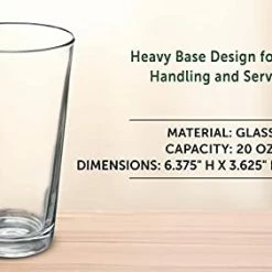Cheapest 😉 DISCOUNT PROMOS 10 Personal Mixing Glasses Set, 20 Oz. - Pub Glass, Thick Base - Clear - Custom - Clear 🥰 -Goblets & Chalices Sales Store 41RPB7wCZML