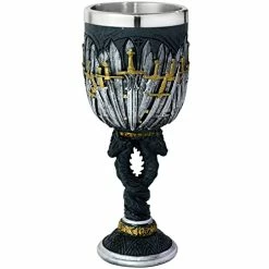 Best reviews of π₯° Alikiki Medieval Swords Dragon Wine Goblet - GOT D&D Game Chalice Of Merchandise - 7oz Stainless Steel Drinking Cup - Fantasy Dungeons And Dragons Party Gifts For π Birthday Men π© Women βοΈ