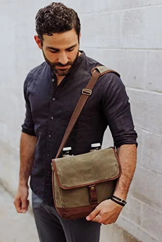 Outlet π LEGACY - A Picnic Time Brand Double Growler Insulated Tote, Khaki Green/Brow π 4 Outlet π LEGACY - A Picnic Time Brand Double Growler Insulated Tote, Khaki Green/Brow π - Image 2