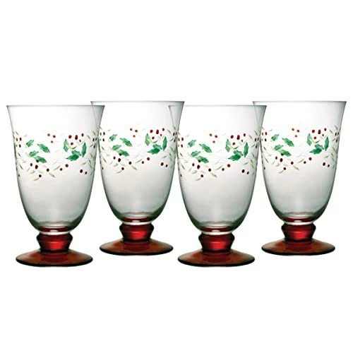 Outlet π Pfaltzgraff Winterberry Set Of 4 Water Goblets, 14 Ounce, Multicolored π 3 Outlet π Pfaltzgraff Winterberry Set Of 4 Water Goblets, 14 Ounce, Multicolored π