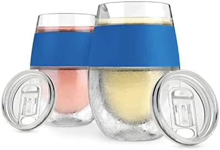 Wholesale π Host Cooling Wine Freeze Cup With Lid, Set Of 2 Plastic Double Wall Insulated Wine Tumbler Freezable Drink Vacuum Cup With Freezing Gel, Wine Glasses For Red And White Wine, Gift Essentials, Gray With Lids - Min π 9 Wholesale π Host Cooling Wine Freeze Cup With Lid, Set Of 2 Plastic Double Wall Insulated Wine Tumbler Freezable Drink Vacuum Cup With Freezing Gel, Wine Glasses For Red And White Wine, Gift Essentials, Gray With Lids - Min π - Image 8
