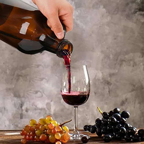 Coupon π₯ ZEAYEA 3 Pack Glass Growler, 32 Oz Amber Glass Jug With Lids And Handle, Great For Beer, Home Brewing, Kombucha, Cider, Soda, Distilled Water 𧨠6 Coupon π₯ ZEAYEA 3 Pack Glass Growler, 32 Oz Amber Glass Jug With Lids And Handle, Great For Beer, Home Brewing, Kombucha, Cider, Soda, Distilled Water 𧨠- Image 4