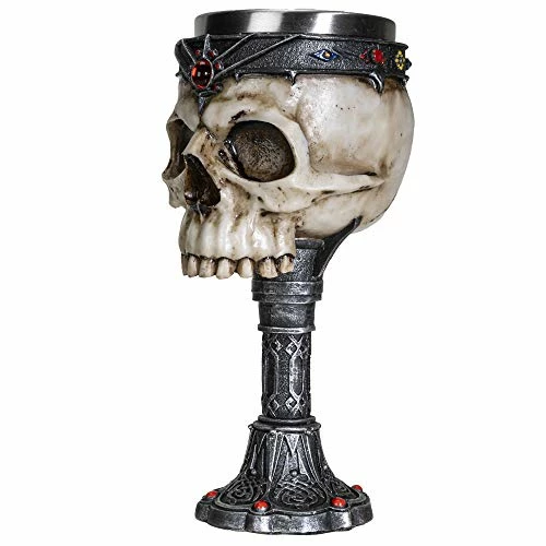 Top 10 β¨ SUMMIT COLLECTION Crowned Gothic Ossuary Skull Wine Goblet Removable Stainless Steel Insert Stemware Sacrificial Ceremonial Skull Wine Chalice Goblet 7 Fl Oz Drinkware π¦ Halloween Decor π 5 Top 10 β¨ SUMMIT COLLECTION Crowned Gothic Ossuary Skull Wine Goblet Removable Stainless Steel Insert Stemware Sacrificial Ceremonial Skull Wine Chalice Goblet 7 Fl Oz Drinkware π¦ Halloween Decor π - Image 3