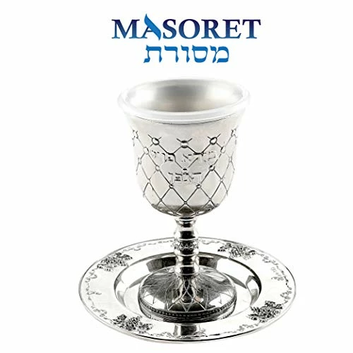 Coupon 🧨 MASORET 4.7 Inches. Kiddush Cup With “Boreh Peri Hagefen” Inscription Set 2 ⭐ 4 Coupon 🧨 MASORET 4.7 Inches. Kiddush Cup With “Boreh Peri Hagefen” Inscription Set 2 ⭐ - Image 2