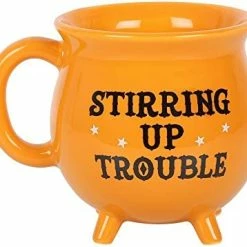 Outlet 🎉 Summit Collection 12 Fl Oz Witch's Brew Cauldron Mug Ceramic Drinkware 🧛 Halloween Decor Tabletop Decoration (Black Plain) ✨ -Goblets & Chalices Sales Store 41XVtLKVYL. AC