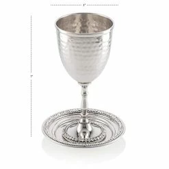 Flash Sale β Kiddush Cup Chalice With Crystal Beaded Edge- Saucer Tray Included-Stainless Steel And Rust Resistant- For Sabbath And Holidays π 5 Flash Sale β Kiddush Cup Chalice With Crystal Beaded Edge- Saucer Tray Included-Stainless Steel And Rust Resistant- For Sabbath And Holidays π -Goblets & Chalices Sales Store 41YxR3kGOLL