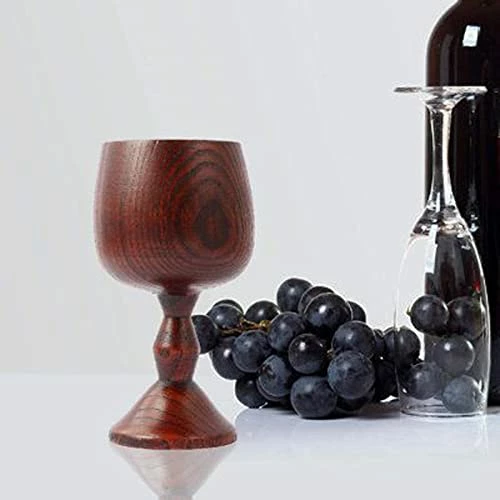 Brand new 𧨠TBWHL Hand-made Jujube Wooden Wine Goblet Drinking Cup 5oz (150ml) ⨠7 Brand new 𧨠TBWHL Hand-made Jujube Wooden Wine Goblet Drinking Cup 5oz (150ml) ⨠- Image 5