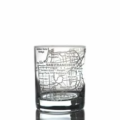 Best Pirce π Greenline Goods Whiskey Glasses - 10 Oz Tumbler For San Francisco Lovers (Single Glass) - Etched With San Francisco Map - Old Fashioned Rocks Glass San Francisco, Ca β€οΈ