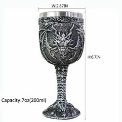 Outlet 🛒 Alikiki Medieval Roaring Dragon Wine Goblet - Dungeons And Dragons Fantasy Chalice Cup - Ideal Novelty Gothic Father Day Gift Party Idea Drinking Cup 😉 -Goblets & Chalices Sales Store 41ctB0ay6yL