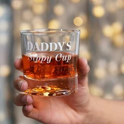 Deals 🎁 PONPUR Gifts For Men Dad, Funny Gag Whiskey Glass, Gift Ideas For 🎄 Christmas 🥳 Birthday Retirement Anniversary, Unique Grandpa Seniors Old Man Husband Drinking Bourbon Scotch Present (Daddy Sippy Cup) 🧨 -Goblets & Chalices Sales Store 41dwnV989jL