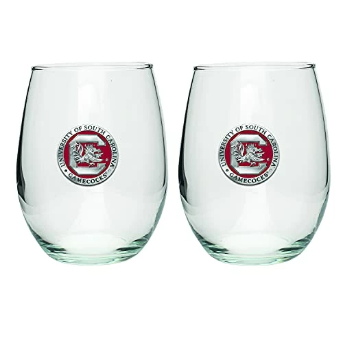 Cheapest π Heritage Pewter South Carolina Gamecocks Stemless Glass Goblets β Set Of 2 | 15 OZ Goblet Wine Glasses | Expertly Crafted Pewter Glass π 3 Cheapest π Heritage Pewter South Carolina Gamecocks Stemless Glass Goblets β Set Of 2 | 15 OZ Goblet Wine Glasses | Expertly Crafted Pewter Glass π
