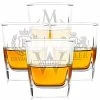 Cheap 🤩 Amazing Items Set Of 4 - Whiskey Gifts For Men, Personalized Whiskey Glasses W/ Name & Initial - 9 Designs - 9 Oz, Limited Edition Monogrammed Rocks Glasses For Whiskey, Bourbon, Engraved Scotch Glasses - Dad Gif 💯 -Goblets & Chalices Sales Store 41fYV4fHHQL