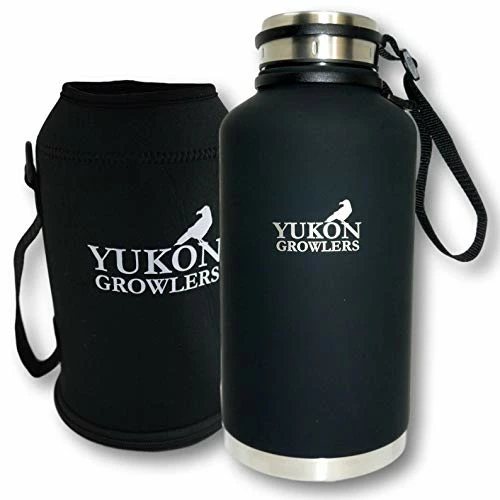 Flash Sale π Yukon Growlers Insulated Beer Growler β Keeps Beer Cold And Carbonated For 24+ Hours β Keeps Drinks Hot For 12 Hours β Stainless Steel Water Bottle With Carrying Case And Improved Lid β 64 Oz β€οΈ 3 Flash Sale π Yukon Growlers Insulated Beer Growler β Keeps Beer Cold And Carbonated For 24+ Hours β Keeps Drinks Hot For 12 Hours β Stainless Steel Water Bottle With Carrying Case And Improved Lid β 64 Oz β€οΈ