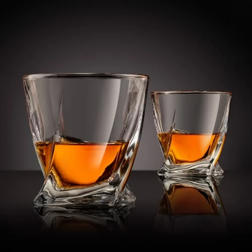 Flash Sale ✨ Venero London VENERO Crystal Whiskey Glasses, Set Of 4 Rocks Glasses In Satin-Lined Gift Box - 10 Oz Old Fashioned Lowball Bar Tumblers For Drinking Bourbon, Scotch Whisky, Cocktails, Cognac ✨ 6 Flash Sale ✨ Venero London VENERO Crystal Whiskey Glasses, Set Of 4 Rocks Glasses In Satin-Lined Gift Box - 10 Oz Old Fashioned Lowball Bar Tumblers For Drinking Bourbon, Scotch Whisky, Cocktails, Cognac ✨ - Image 4