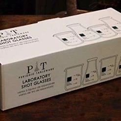 Budget ✔️ Periodic Tableware Laboratory Beaker Shot Glasses ✨ -Goblets & Chalices Sales Store 41hMUqDDS2L