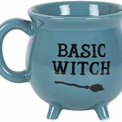 Outlet 🎉 Summit Collection 12 Fl Oz Witch's Brew Cauldron Mug Ceramic Drinkware 🧛 Halloween Decor Tabletop Decoration (Black Plain) ✨ -Goblets & Chalices Sales Store 41lyQSyBuLL. AC