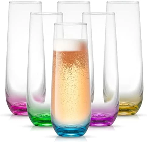 Cheap π JoyJolt HUE Stemless Wine Glass Set. Large 15 Oz Stemless Wine Glasses Set Of 6. Short Wine Tumblers For White Wine Glasses, Red Wine Glasses, Water Glasses, No Stem Margarita Glasses, Colored Tumbler π 8 Cheap π JoyJolt HUE Stemless Wine Glass Set. Large 15 Oz Stemless Wine Glasses Set Of 6. Short Wine Tumblers For White Wine Glasses, Red Wine Glasses, Water Glasses, No Stem Margarita Glasses, Colored Tumbler π - Image 6