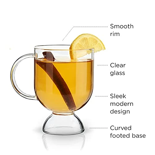 Buy ๐ฏ Viski Hot Toddy Irish Coffee Mug For Mulled Wine, Spiked Cider, Eggnog, 12 Oz, Clear Glass ๐ฅฐ 4 Buy ๐ฏ Viski Hot Toddy Irish Coffee Mug For Mulled Wine, Spiked Cider, Eggnog, 12 Oz, Clear Glass ๐ฅฐ - Image 2