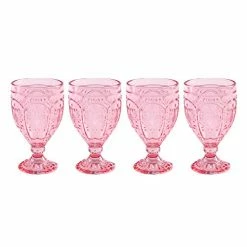 Hot Sale β¨ Fitz & Floyd Fitz And Floyd Trestle Goblet, 4 Count (Pack Of 1), Blush π₯°