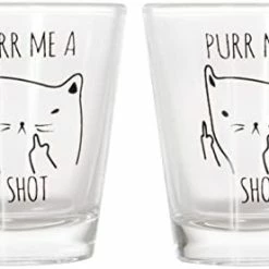 Best Sale π₯ Artisan Owl Purr Me A Shot - Funny Cat Gifts, Cat Shot Glass, Funny Middle Finger Cat Shotglass (1) β 9 Best Sale π₯ Artisan Owl Purr Me A Shot - Funny Cat Gifts, Cat Shot Glass, Funny Middle Finger Cat Shotglass (1) β -Goblets & Chalices Sales Store 41tBCCjg EL. AC