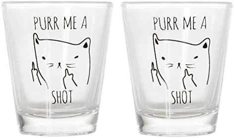 Best Sale π₯ Artisan Owl Purr Me A Shot - Funny Cat Gifts, Cat Shot Glass, Funny Middle Finger Cat Shotglass (1) β 6 Best Sale π₯ Artisan Owl Purr Me A Shot - Funny Cat Gifts, Cat Shot Glass, Funny Middle Finger Cat Shotglass (1) β - Image 4