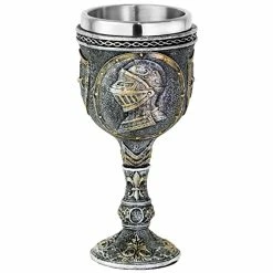 Goblets & Chalices Sales Store 2 Wholesale π Alikiki Medieval Armor Knight Wine Goblet - Renaissance Royal Warrior Chalice Drinkware - 7oz Stainless Steel Drinking Cup For Middle Ages War Decor Party Decorations π Birthday Father Day Gift Men Boy π§¨