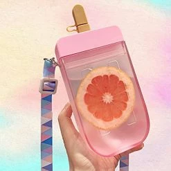 Best reviews of ✔️ Mr.Dai Cute Water Bottles With Straws For Kids,Unique Kawaii Popsicle Shaped Plastic Leakproof Kettle 300ML,​Adjustable Shoulder Strap Transparent Water Juice Drinking Jug BPA Free (pink) 🤩 -Goblets & Chalices Sales Store 41tekJtF2xS. AC