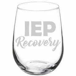 Deals 😍 MIP Brand Wine Glass Goblet Special Education Teacher IEP Recovery (17 Oz Stemless) 👏