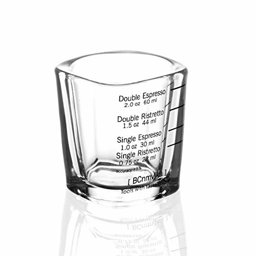 Wholesale π BCnmviku Espresso Shot Glasses Measuring Cup Liquid Heavy Glass For Baristas 2oz For Single Shot Of Ristrettos (2 Pack) 2 Pack-red π 4 Wholesale π BCnmviku Espresso Shot Glasses Measuring Cup Liquid Heavy Glass For Baristas 2oz For Single Shot Of Ristrettos (2 Pack) 2 Pack-red π - Image 2