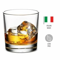 Wholesale 😍 Godinger Old Fashioned Whiskey Glasses, Italian Made Drinking Glasses, Glass Cups, Whiskey Gifts - Set Of 4 👏 -Goblets & Chalices Sales Store 41v6u8c4xFL