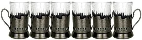 Coupon 𧨠Neman 7 Oz Crystal Granyoniy Tea Glass With Podstakannik, Hot/Cold Beverage Glass With Metal Holder (2), 4 PCs β 6 Coupon 𧨠Neman 7 Oz Crystal Granyoniy Tea Glass With Podstakannik, Hot/Cold Beverage Glass With Metal Holder (2), 4 PCs β - Image 4