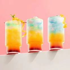 Cheap 😀 Combler Ribbed Glassware Set Of 4, Ribbed Glass Cups 12 Oz, Ribbed Glasses, Fluted Glassware, Ribbed Drinking Glasses, Ribbed Glassware For Whiskey, Cocktail, Beer, Iced Coffee Tea Smoothie Soda Gift ✔️ -Goblets & Chalices Sales Store 41wpVXeD2aL