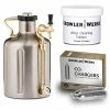 Coupon 🔥 GrowlerWerks UKeg Go Carbonated Growler, 128 Oz, Stainless Steel, 25 Cleaning Tablets, 20 CO2 Charg 🛒 -Goblets & Chalices Sales Store 41y2HLQ3JuL