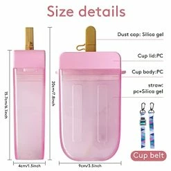 Top 10 β€οΈ GZJtutWj Popsicle Water Bottle With Strap, Creative Ice Cream Water Bottle, Cute Water Bottles With Straws, Transparent Water Jug Juice Drinking Cup Suitable For Camping Sports Shopping Kids School(Pink) π 11 Top 10 β€οΈ GZJtutWj Popsicle Water Bottle With Strap, Creative Ice Cream Water Bottle, Cute Water Bottles With Straws, Transparent Water Jug Juice Drinking Cup Suitable For Camping Sports Shopping Kids School(Pink) π -Goblets & Chalices Sales Store 41zXCMVsyRS