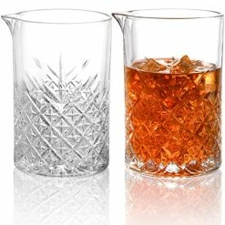 Best deal π€© Tebery 2 Pack Seamless Crystal Cocktail Mixing Glass For Stirring Drinks, 22Oz Thick Bottom Bar Mixing Pitcher Drink Maker For Bar, Bartenders π