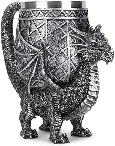 Wholesale π Cottage Garden Dragon Antique Silver 14 Ounce Stainless Steel Insert Goblet Chalice Mu βοΈ 9 Wholesale π Cottage Garden Dragon Antique Silver 14 Ounce Stainless Steel Insert Goblet Chalice Mu βοΈ - Image 7